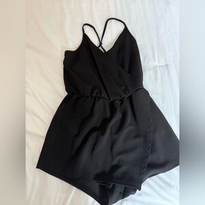Black Strappy Romper
